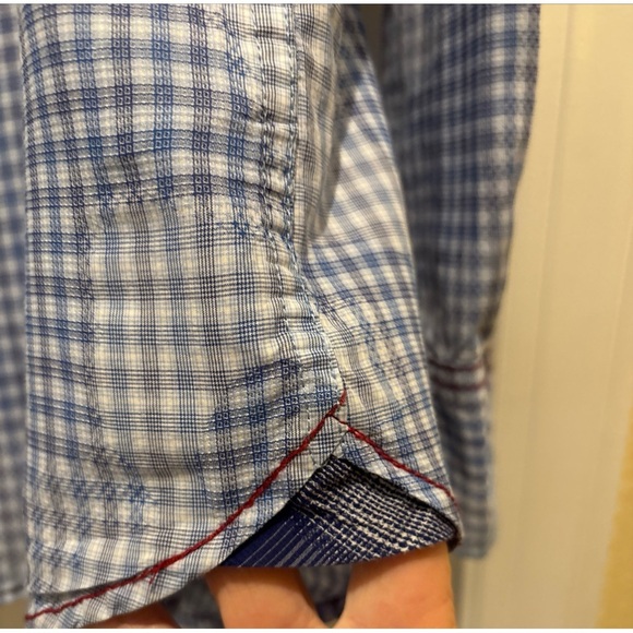 VINTAGE ITALIA TRADE C. 1958 MARK RESERVED STACK MENS XL SHIRT  UNIQUE PATTERN - Picture 6 of 15